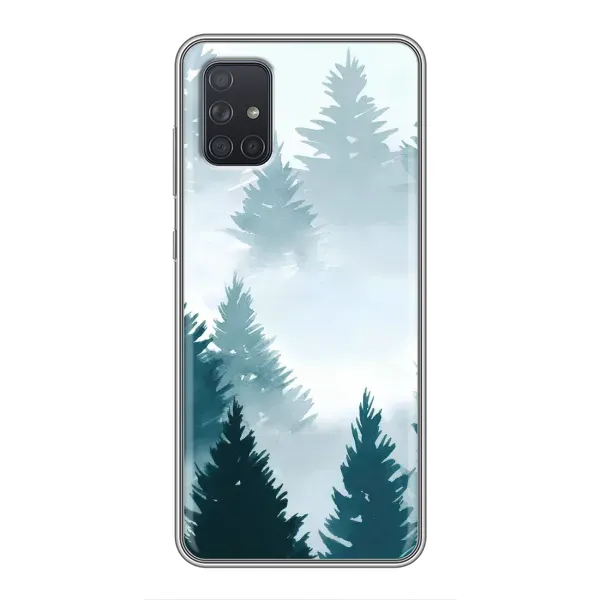 Чехол с рисунком «Горный лес» для Samsung Galaxy A72 Чехол с рисунком «Горный лес» для Samsung Galaxy A72