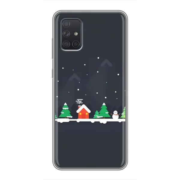 Чехол с рисунком «Город зимний» для Samsung Galaxy A72 Чехол с рисунком «Город зимний» для Samsung Galaxy A72