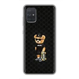 Чехлы Мишка Тедди для Самсунг Галакси А72 (GUCCI Teddy)
