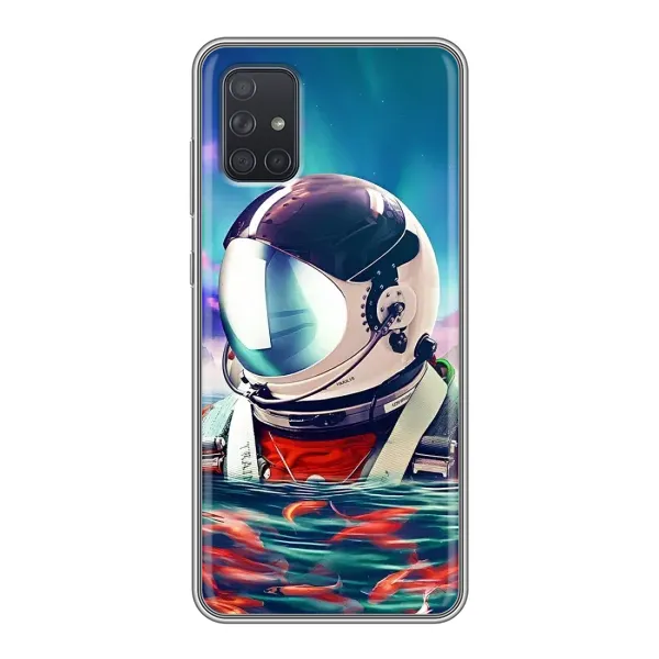 Чехол с рисунком «Космонавт в воде» для Samsung Galaxy A72 Чехол с рисунком «Космонавт в воде» для Samsung Galaxy A72