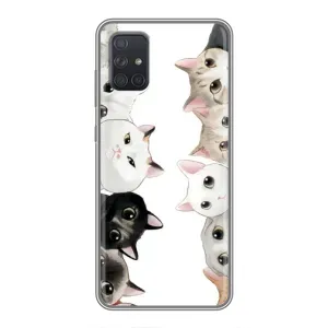 Силіконовий чохол з котиком для Samsung Galaxy A72 (Коти)