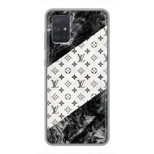 Чохол Стиль Louis Vuitton на Samsung Galaxy A72 (LV на білому)