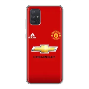 Силіконові Чохли з принтом Футбол на Samsung Galaxy A72 (Man United)