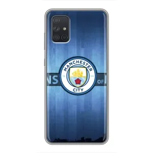Силіконові Чохли з принтом Футбол на Samsung Galaxy A72 (ManCity)