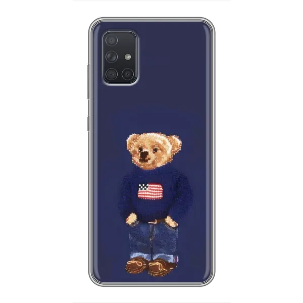 Чехол с рисунком «Мишка USA» для Samsung Galaxy A72 Чехол с рисунком «Мишка USA» для Samsung Galaxy A72
