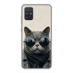 Чохол на тематику: Коти для Samsung Galaxy A72 (Модний кіт)