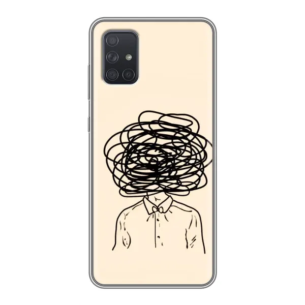 Чехол с рисунком «Мысли» для Samsung Galaxy A72 Чехол с рисунком «Мысли» для Samsung Galaxy A72