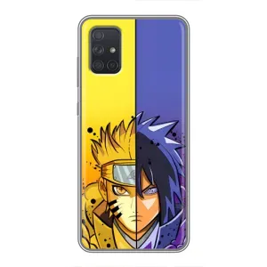 Купить Чехлы на телефон с принтом Anime для Samsung Galaxy A72 (Naruto Vs Sasuke)