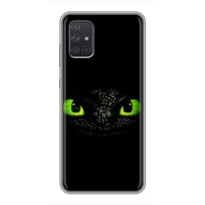 Чехол дракон Беззубик для Samsung Galaxy A72 (Глаза Беззубика)