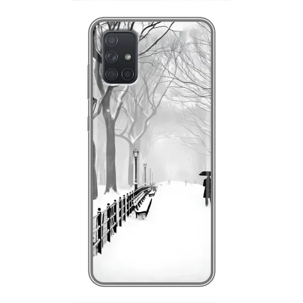 Чехол с рисунком «Снегом замело» для Samsung Galaxy A72