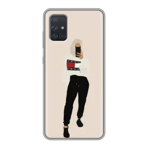 Силіконовый Чохол на Samsung Galaxy A72 з картинкой Модных девушек (Стильна)