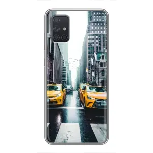 Силиконовый бампер (Работники) на Samsung Galaxy A72 (Такси)
