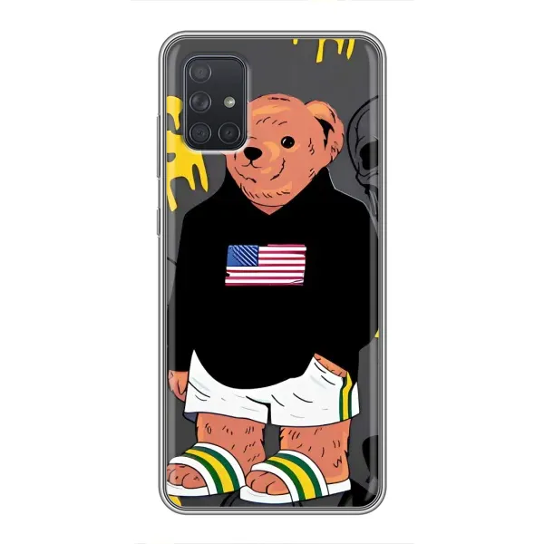 Чехол с рисунком «Teddy USA» для Samsung Galaxy A72 Чехол с рисунком «Teddy USA» для Samsung Galaxy A72