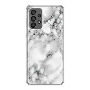 Чехол с текстурой Мрамора на Самсунг Галакси 73 (5G) (Белый мрамор)