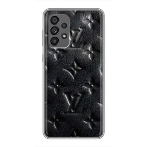 Текстурный Чехол Louis Vuitton для Самсунг Галакси 73 (5G) (Черный ЛВ)