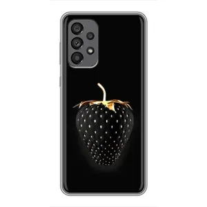 Чохол з зображенням смачної їжі для Samsung Galaxy A73 (5G) (Чорна полуниця)