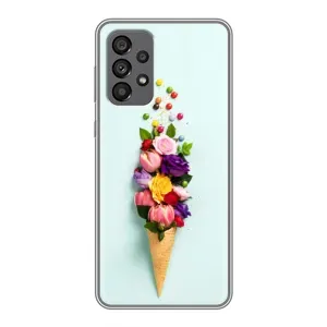 Чехлы с тематикой "ЦВЕТЫ" на Samsung Galaxy A73 (5G) (Цветок-мороженное)