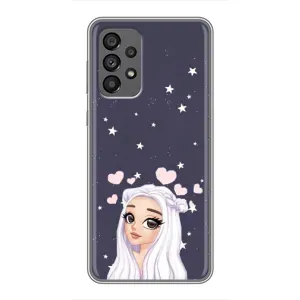 Чохол Стильні дівчата на Samsung Galaxy A73 (5G) (Дівчина та серця)