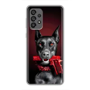 Чехол ДОБЕРМАН для Samsung Galaxy A73 (5G) (Доберман злой)