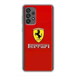 Силиконовый бампер с картинкой машины на Samsung Galaxy A73 (5G) (Ferrari Logo)