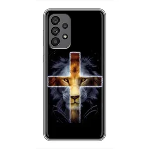 Чехлы для Самсунг Галакси 73 (5G) (Крест Иисуса) (Иисус Лев)
