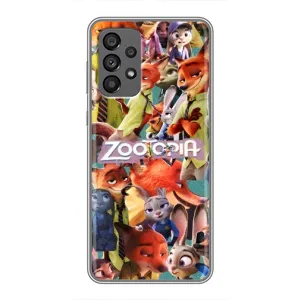 Силіконовий чохол з принтом Зоотрополіс для Samsung Galaxy A73 (5G) (Колаж героїв)
