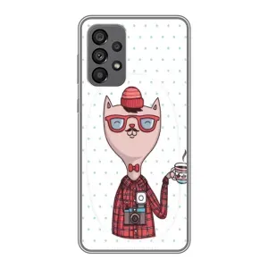 Чехол на тематику: Коты для Samsung Galaxy A73 (5G) (Кот аристократ)