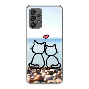 Силиконовые Чехлы Любимому человеку для Samsung Galaxy A73 (5G) (Котейки)