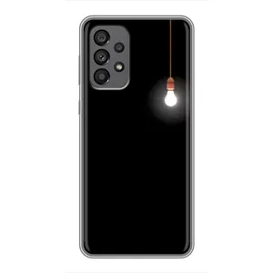 Чохол з картинками на чорному фоні для Samsung Galaxy A73 (5G) (Лампочка)