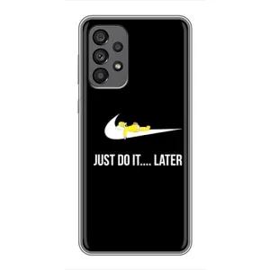 Силиконовый Чехол на Samsung Galaxy A73 (5G) с картинкой Nike (Later)