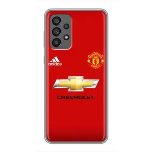 Силиконовые Чехлы принт Футбол на Samsung Galaxy A73 (5G) (Man United)