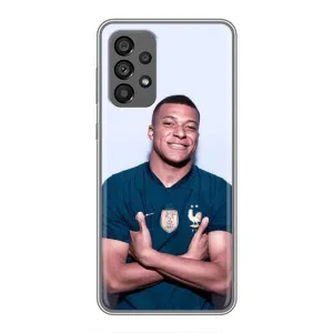 Чохол (TPU) з Футболістом на Samsung Galaxy A73 (5G) (Мбаппешичка)