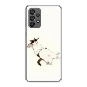 Чехол на тематику: Коты для Samsung Galaxy A73 (5G) (Отдых)