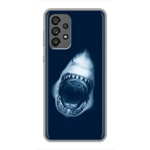 Силиконовый бампер с картинкой животных для Samsung Galaxy A73 (5G) (Пасть Акулы)
