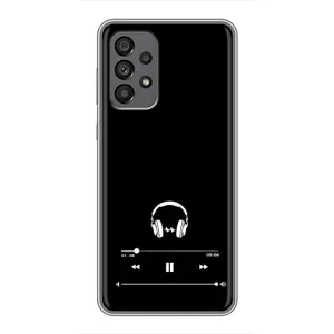 Чохол з картинками на чорному фоні для Samsung Galaxy A73 (5G) (Плеєр)