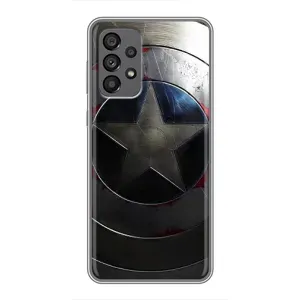 Чохол с Щітом Капітана Америки на Samsung Galaxy A73 (5G) (Ретро Щит Капітана)