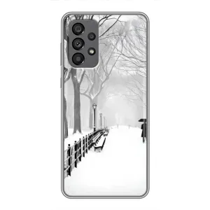 Чехлы на Новый Год Samsung Galaxy A73 (5G) (Снегом замело)