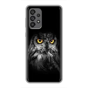 Чохли з принтом СОВИ для Samsung Galaxy A73 (5G) (Сова на чорному)