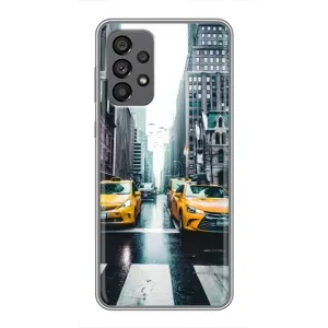 Силиконовый бампер (Работники) на Samsung Galaxy A73 (5G) (Такси)