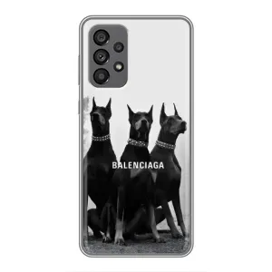 Чехол ДОБЕРМАН для Samsung Galaxy A73 (5G) (Три добермана)