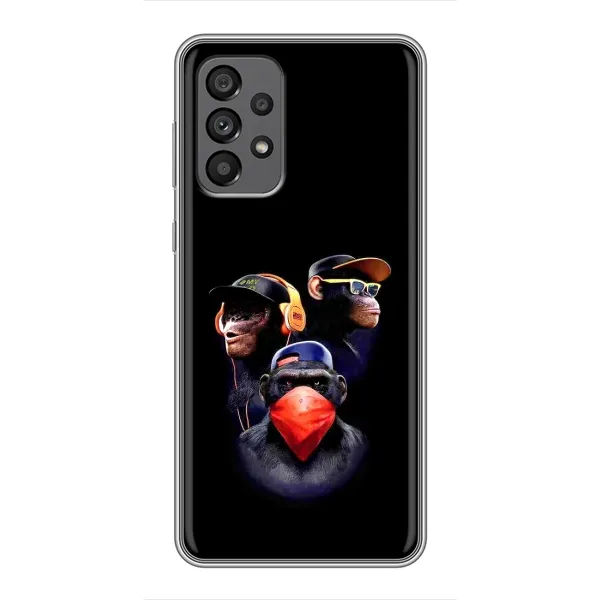 Чехол с рисунком «Три обезьяны» для Samsung Galaxy A73 (5G) Чехол с рисунком «Три обезьяны» для Samsung Galaxy A73 (5G)