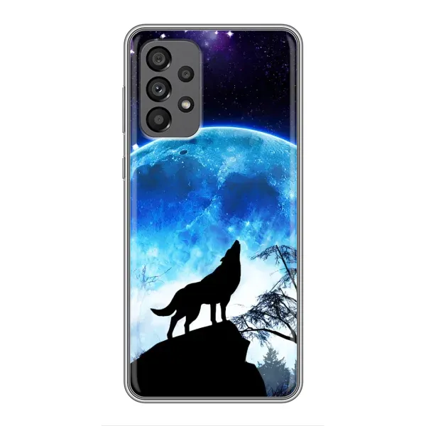 Чехол с рисунком «Воет на луну» для Samsung Galaxy A73 (5G) Чехол с рисунком «Воет на луну» для Samsung Galaxy A73 (5G)