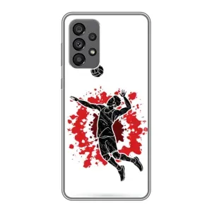 Чохли з прінтом Спортивна тематика для Samsung Galaxy A73 (5G) (Волейболіст)