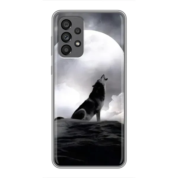 Чехол с рисунком «Волк и луна» для Samsung Galaxy A73 (5G) Чехол с рисунком «Волк и луна» для Samsung Galaxy A73 (5G)