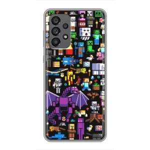 Чохол майнкрафт для Samsung Galaxy A73 (5G) (Усі персонажі)