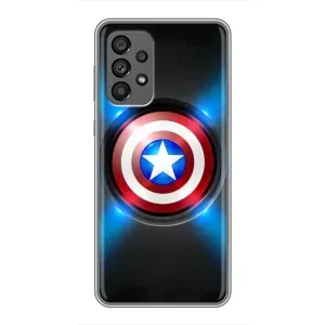 Чохол с Щітом Капітана Америки на Samsung Galaxy A73 (5G) (Яскраий Щит Капітана)