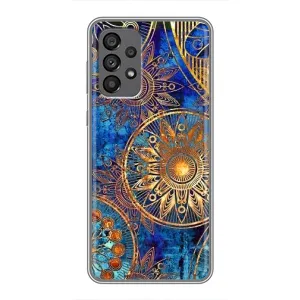 Чохли з сенсом на Samsung Galaxy A73 (5G) (Золоті узори)