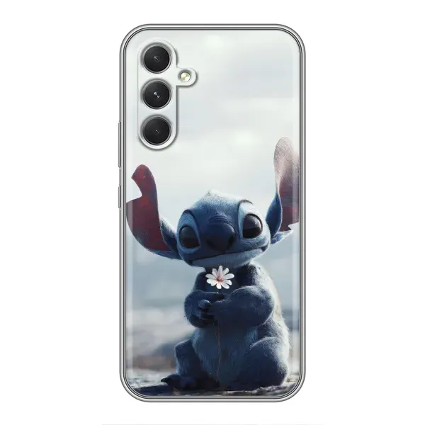 Чехол с рисунком «Стич с цветочком» для Samsung Galaxy F17 Чехол с рисунком «Стич с цветочком» для Samsung Galaxy F17