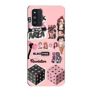 Чехлы с картинкой для Samsung Galaxy F52 5G (E526) (BLACK PINK коллаж)