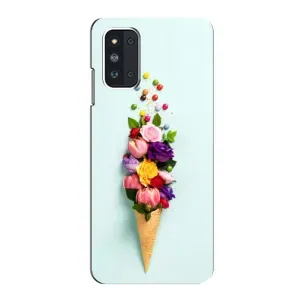 Чехлы с тематикой "ЦВЕТЫ" на Samsung Galaxy F52 5G (E526) (Цветок-мороженное)